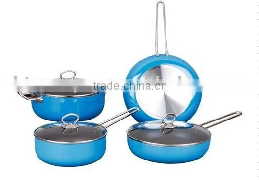 7 Pcs Aluminum Non Stick Cookware Set
