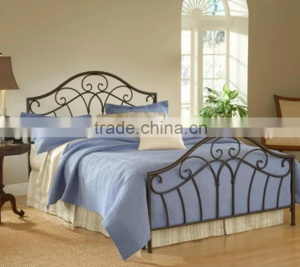 Modern Double Black Platform Iron Bed Frame Queen photo-2
