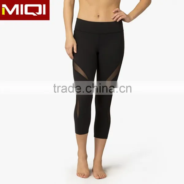 Wholesale Hot Selling Women Workout Clothing Breathable Sexy Yoga Pants With Mesh Design photo-4
