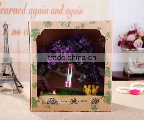 Promotional Complimentary Gift Japanese Mini Garden Pharma Gift , Wedding Gift Wall Clock