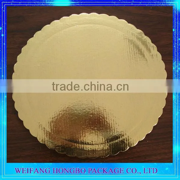 ISO Factory Gold Wrapped Customized Pattern Paper Cake Boards For Base Decoration photo-2
