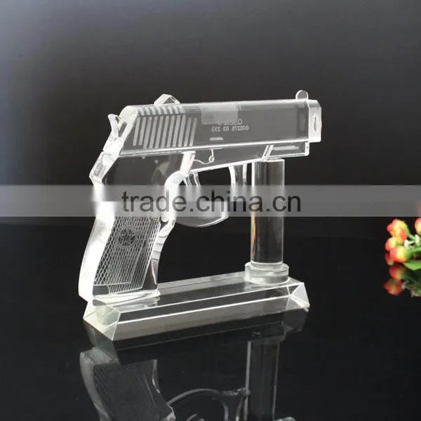 New Design 2016 Glass Crystal Gun Model photo-3