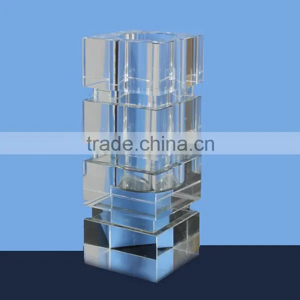 Wholesale Clear Square Crystal Glass Vase photo-2