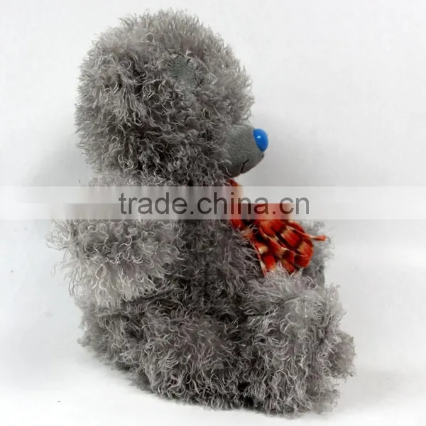 Luckiplus Hot Sale First Class Grey Bear With Scarf Safe Technology Toy For Kids photo-6