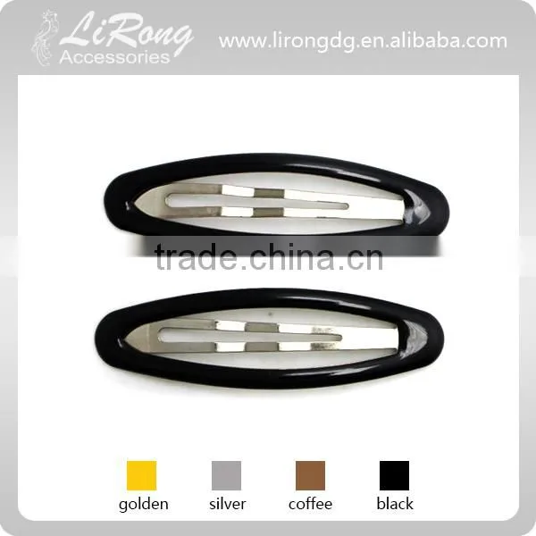 80MM Oval Shape Black Epoxy Snap Clip
