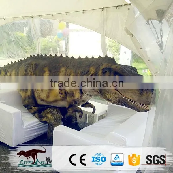 OA1131 Silicon Rubber Realistic Hidden Legs Dinosaur Costume photo-3