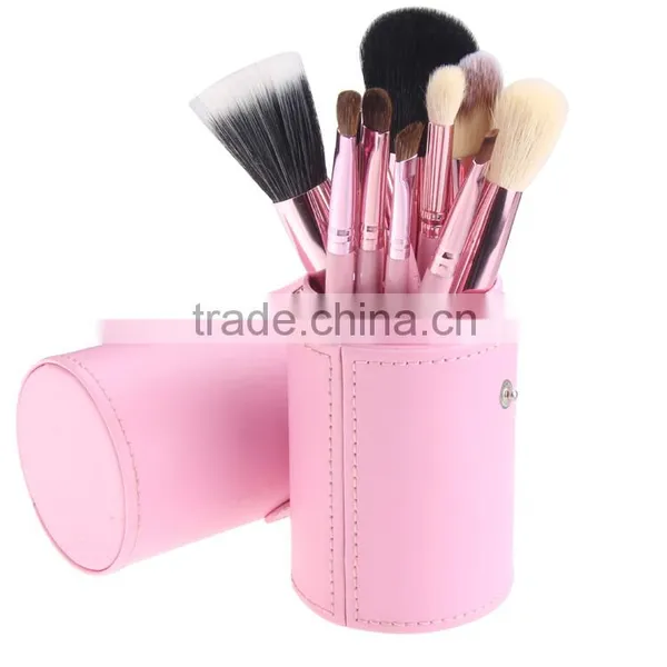 Pro 12Pcs Makeup Brushes Set With Holder Cup Case Beauty Eyeshadow Powder Blusher Cosmetic Brush Tools Kit photo-6