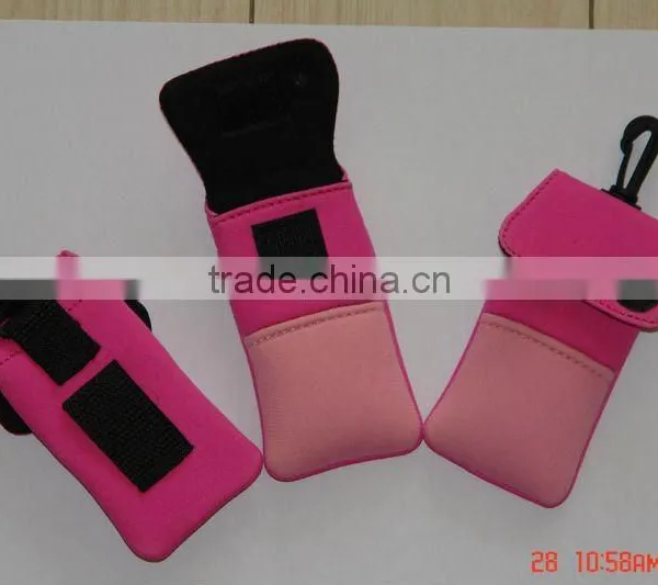 2016 Pink Cute Neoprene Mobilephone Accessory for Girls With Hook