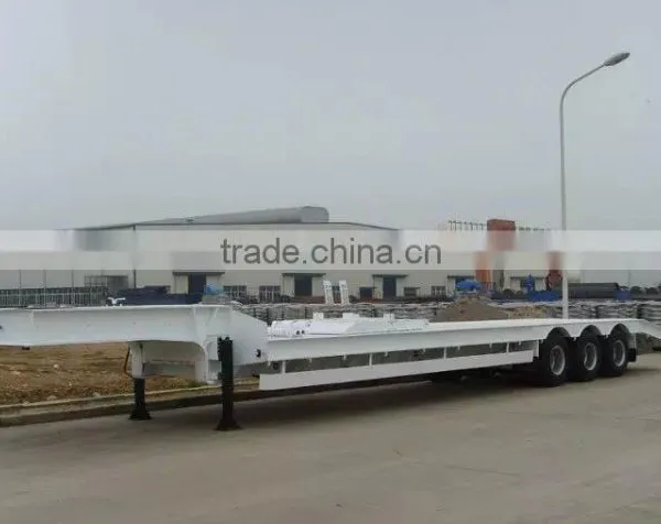 3 Axles Gooseneck Low Bed Semi Trailer / the Cheapest Low Bed Semi Trailers photo-4