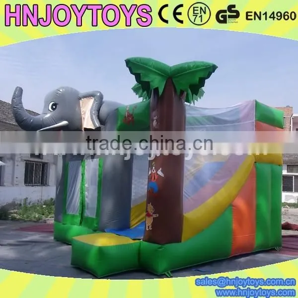 Elephant Design Jungle Inflatable Bouncer Combo photo-2