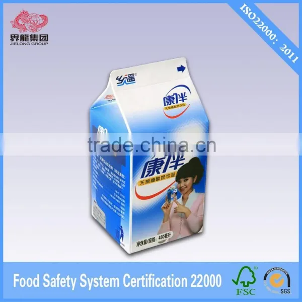 2015 NEW Gable Top Milk Carton Paper Milk Box 450ml photo-2