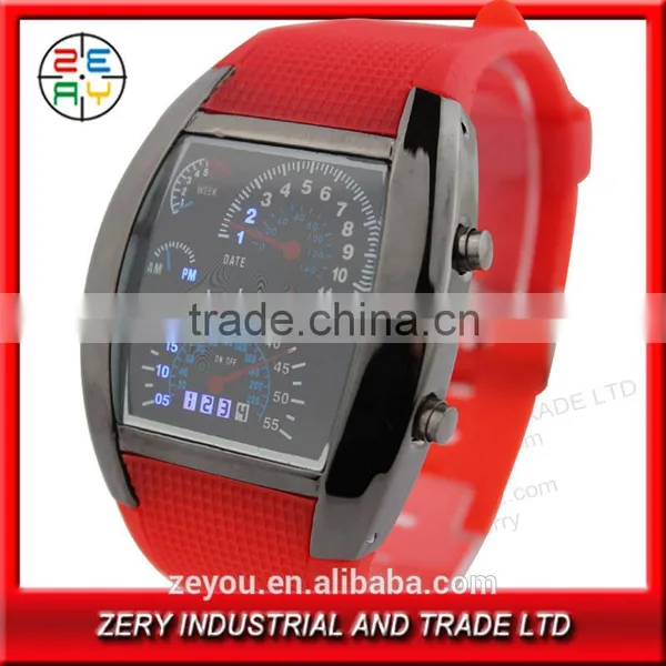 R36 Eco-friendly Silicone Led Watch Withe Digital Movement for Men Watches photo-6