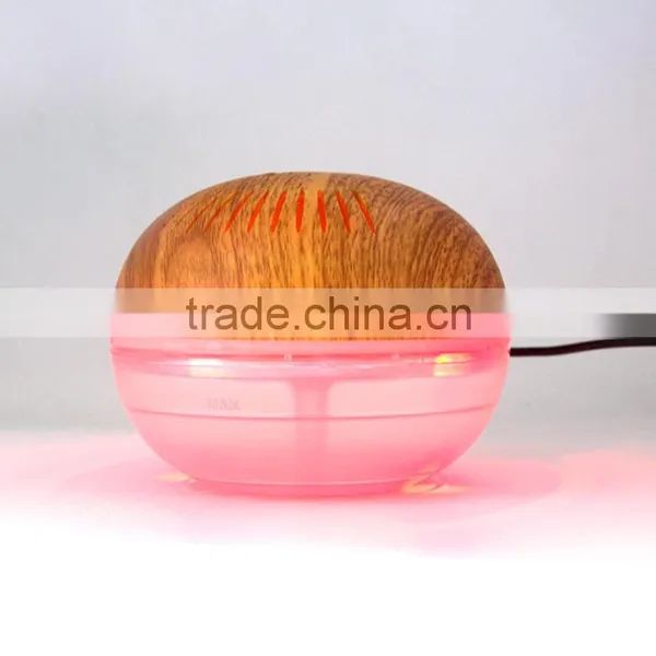 KM-02L Colorful LED Lights Wood Surface USB Air Purifier photo-4