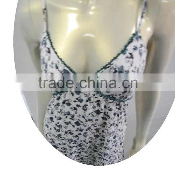 Sexy and Delicate Sleeveless Nightgown With Pattern photo-6