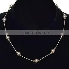 Silver Beaded Necklaces