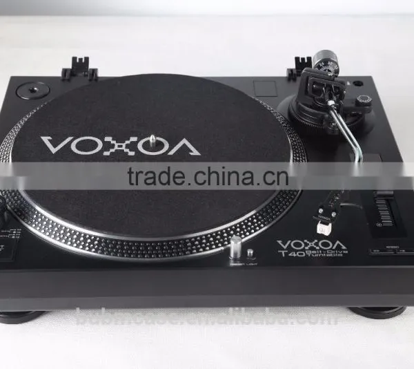 VOXOA T40 Music Hifi Turntable 2016 Audio LP 2 Speed Belt Drive USB REC Turntable photo-3