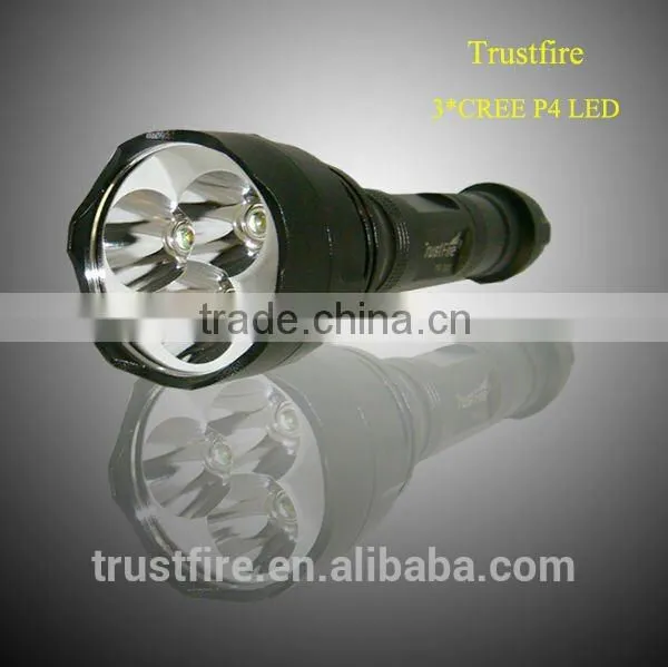 TrustFire 500lm TR-500 Three Cree XP-E Q5 Three Color Red,blue,green Police Security Flashlight photo-3