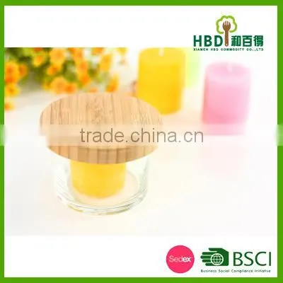 Bamboo Lid for Glass Jar /bamboo Canister Lid/bamboo Candle Jar Lid photo-5