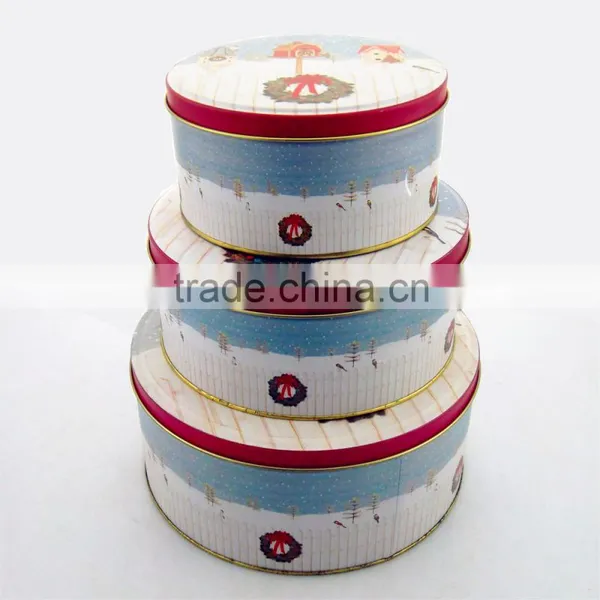 2015 Dongguan Full Color Printing Food Round Tin Box photo-2