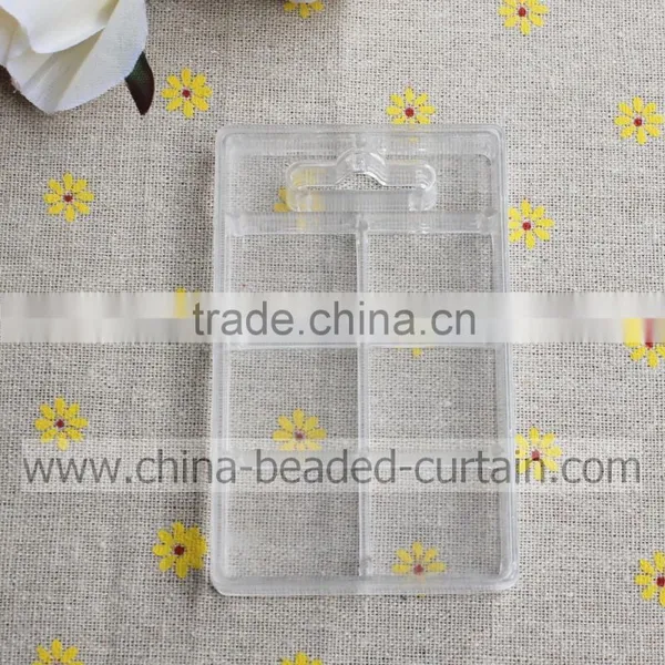Hot Sale 1.5*6*9.7cm Rectangle 6 Grid Clear Plastic Organizer Storage Beads Box photo-2