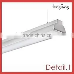 Newest Fashion Office Pendant Arc Led Lighting Fixtures With Two Tube photo-3