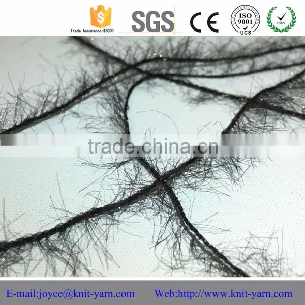2016 Chinese New Crochet Glitter Feather Yarn With Factory Price photo-3