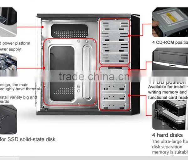 Latest Technology Desktop Super ATX Computer Case,chassis Case With Large Inner Space photo-5