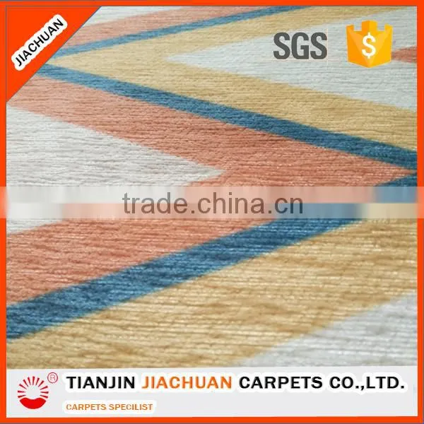 Floral Hotel Chenille Yarn Printed Carpet photo-6