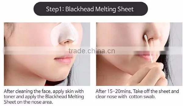 Blackhead Acne Removal Activated Carbon 3 Steps Mask Set Perfectly Blackhead Removel photo-4