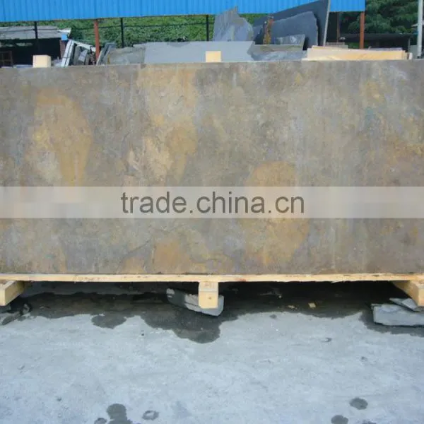 Natural Black / Rusty / Yellow Slate Stone /slate Slabs for Sale photo-3