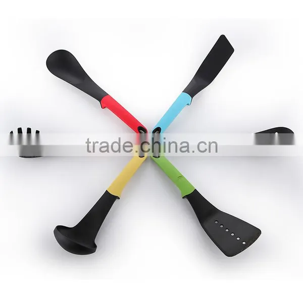 HF-217 7pcs New Designed Practical Colorful Nylon Kitchen Cooking Utensils Set photo-3
