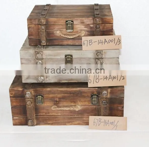 Professional Factory Home Organization Storage Antique Art Minds Wood Box photo-6