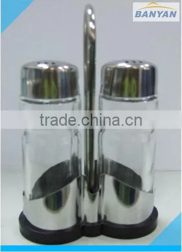 LFGB Storage Bottles & Jars Type Salt and Pepper Glass Cruet Set photo-3