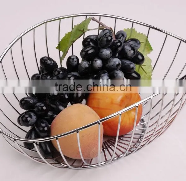 Good Quality Home Stainless Steel Fruit Basket, Metal Wire Fruit Basket photo-2