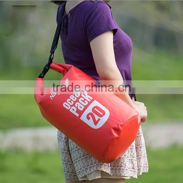 500D Ocean Pack Waterproof Dry Bag With Shoulder Straps Outdoor Camping/Hiking/Swimming Waterproof Ocean Pack For Sale photo-3