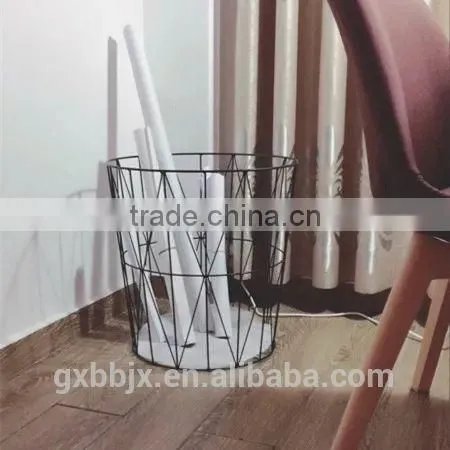 Metal Wire Storage Basket With Lid photo-3
