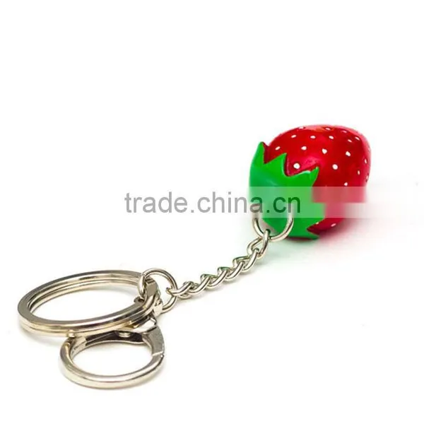 Strawberry Fruit Key Rings Custom photo-3