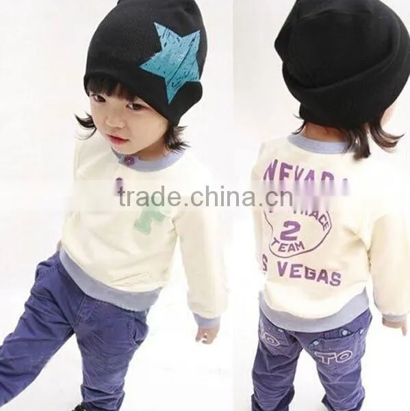 2015 Star Printed New Newborn Cotton Infant Hats Toddler Girl Boy Hat Baby Cap Cute Beanie Cotton Kid Hats 17 Colors photo-2