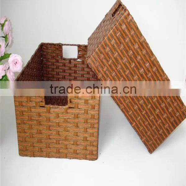 2 Pcs Modern Style Colorful Rectangle Paper Food Basket photo-5