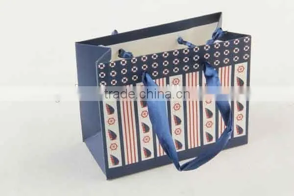 Foldable Gift Bag With Anchor Patterns/ Shopping Bag photo-2