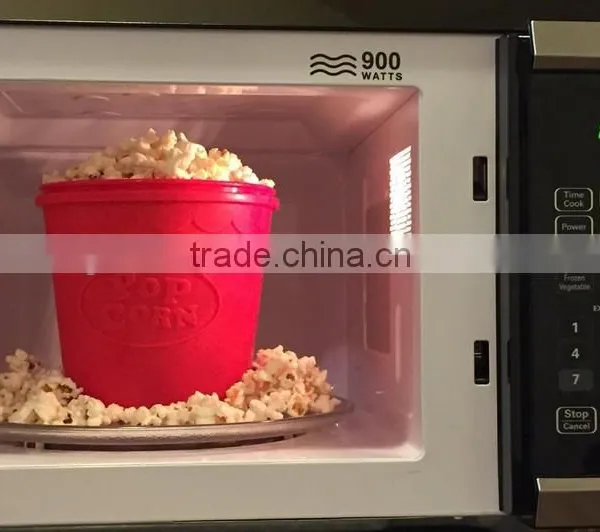 Silicone Popcorn Container DIY Silicone Microwave Popcorn Maker Bucket photo-6