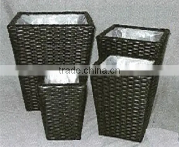 4pcs Rattan Flower Pot photo-2