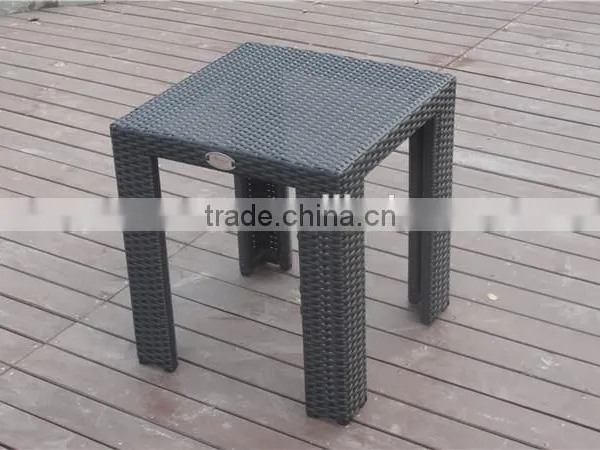 Soho Haiti Aluminum Square Rattan Table With Tempered Glass photo-3