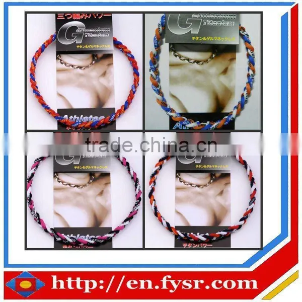 Titanium Necklace/sports Silicone Necklaces