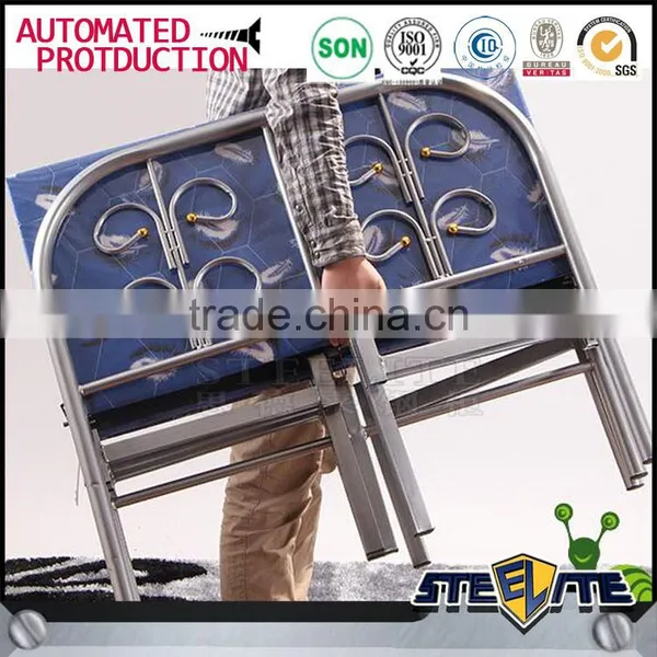Customised Malaysia Bedroom Furniture Modern Type Folding Metal Bed