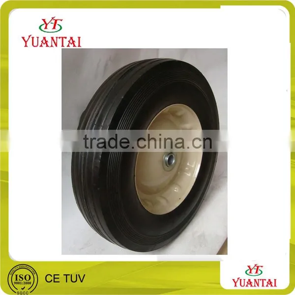 High Quality Solid 4 Inch Rubber Caster Wheel Barrow Tire 300/350/400/450/650 photo-3