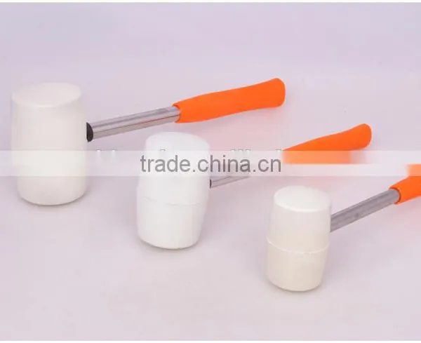 ASAKi White Rubber Hammer Tile Rubber Mallet photo-3