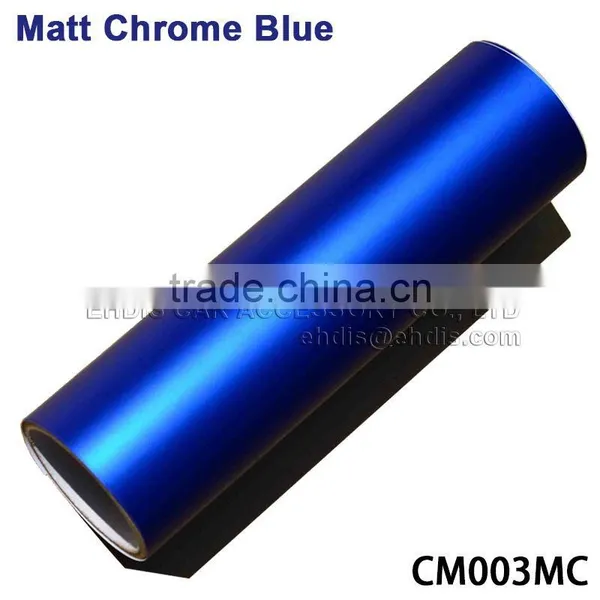 Car Wraps Vinyl Film Matt Blue and Red Chrome Vinyl Car Wrap