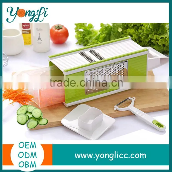 Food And Vegetables Mandoline Slicer With Blades For Fruit And Cheese Cutter Vegetable Chopper Container photo-2