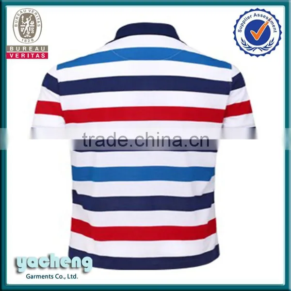 Fashion Summer Stripe Polo T-shirt Embroidery Men Cotton Polo T-shirt High Quality T-shirt photo-5